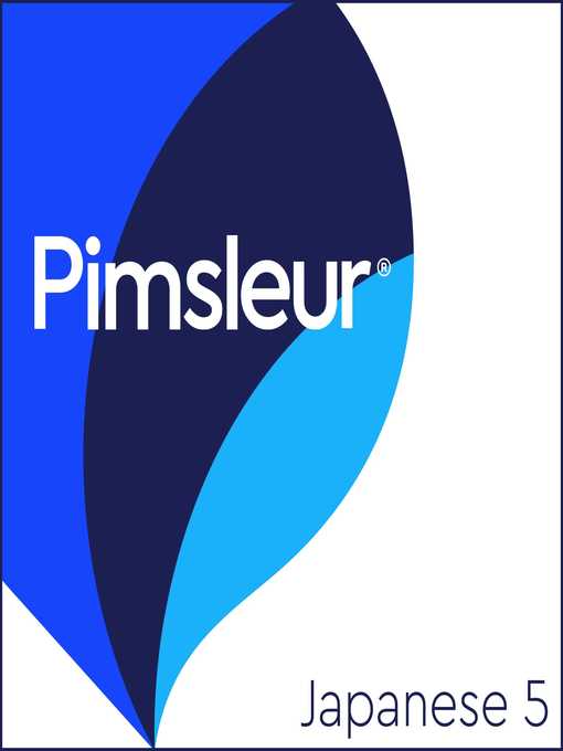 Title details for Pimsleur Japanese Level 5 by Pimsleur - Wait list